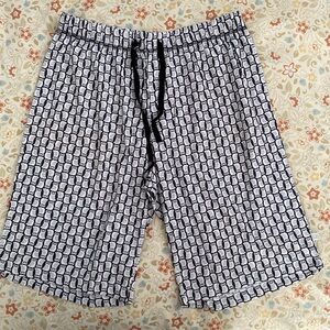 Karen Neuburger Owl Pattern Pajama Shorts